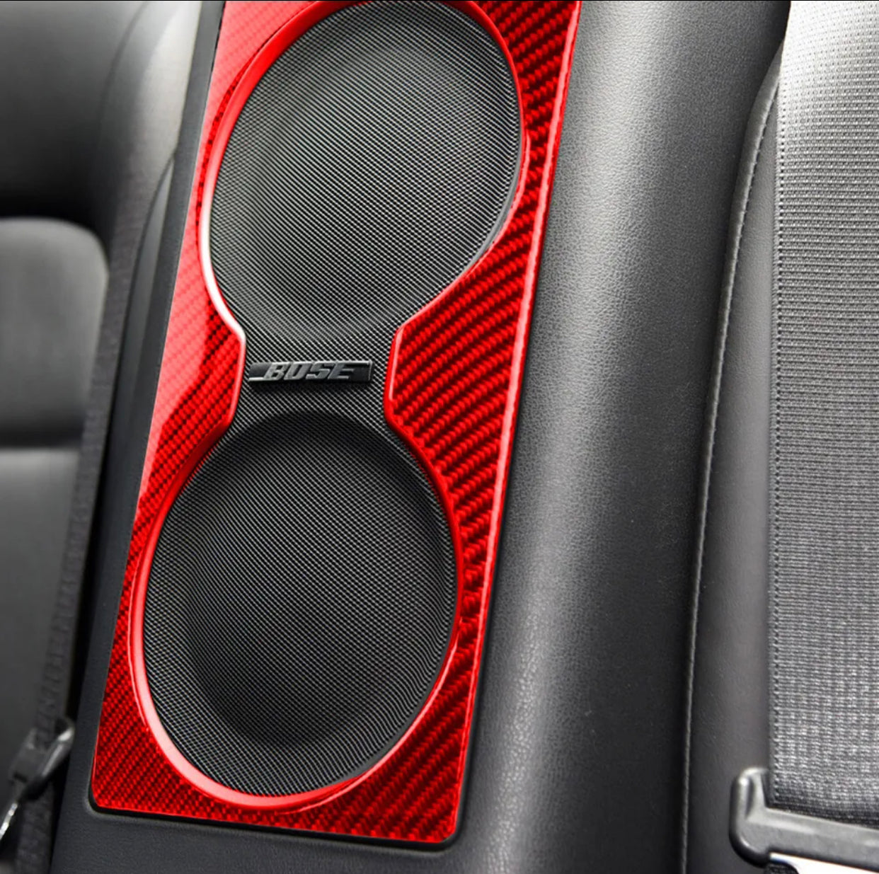 Carbon Fiber Rear Seat Loudspeaker Cover Trim For Nissan GT-R R35 2009-2020