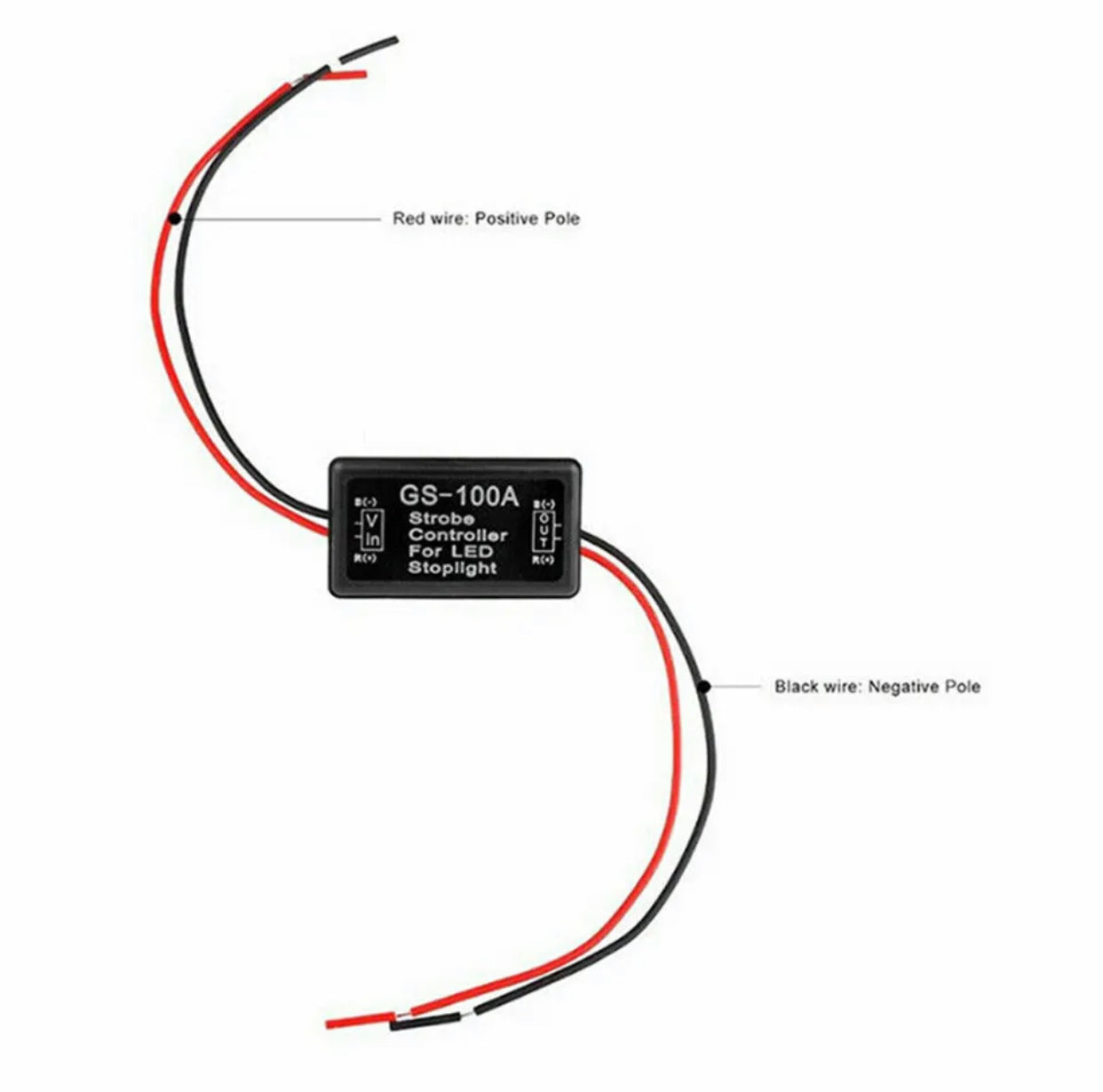 2 PCS Flash Strobe Controller Box Flasher Module for LED Brake Tail Stop Light G37,G35,370z,350z Universal