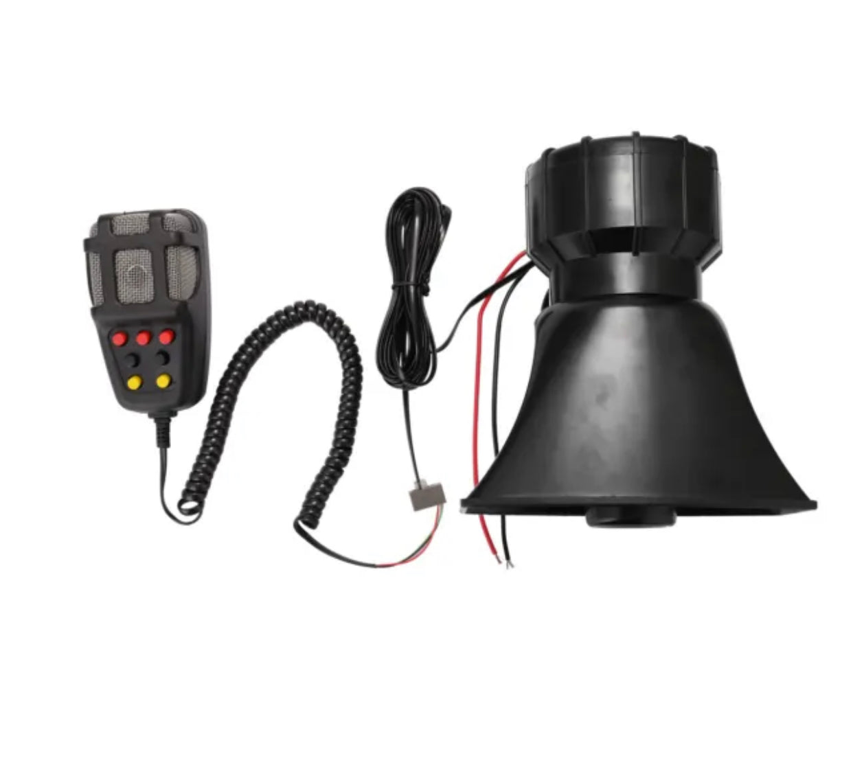80W 7 Tone 12V Car Truck Alarm Emergency Speaker PA Siren Horn MIC System E3E9